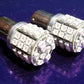 2x 45 LED Turn Signal Bulbs GSXR HAYABUSA ZX6 ZX10 ZX14 GTR1400 650R BAU15s 7507