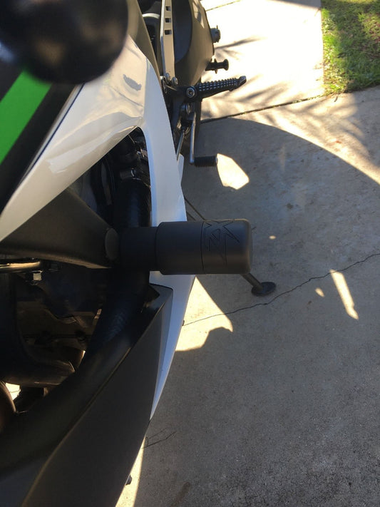 2013+ ZX6R 636 No-Cut Delrin Frame Sliders 2014 2015 2016 2017 2018 2019 ZX636