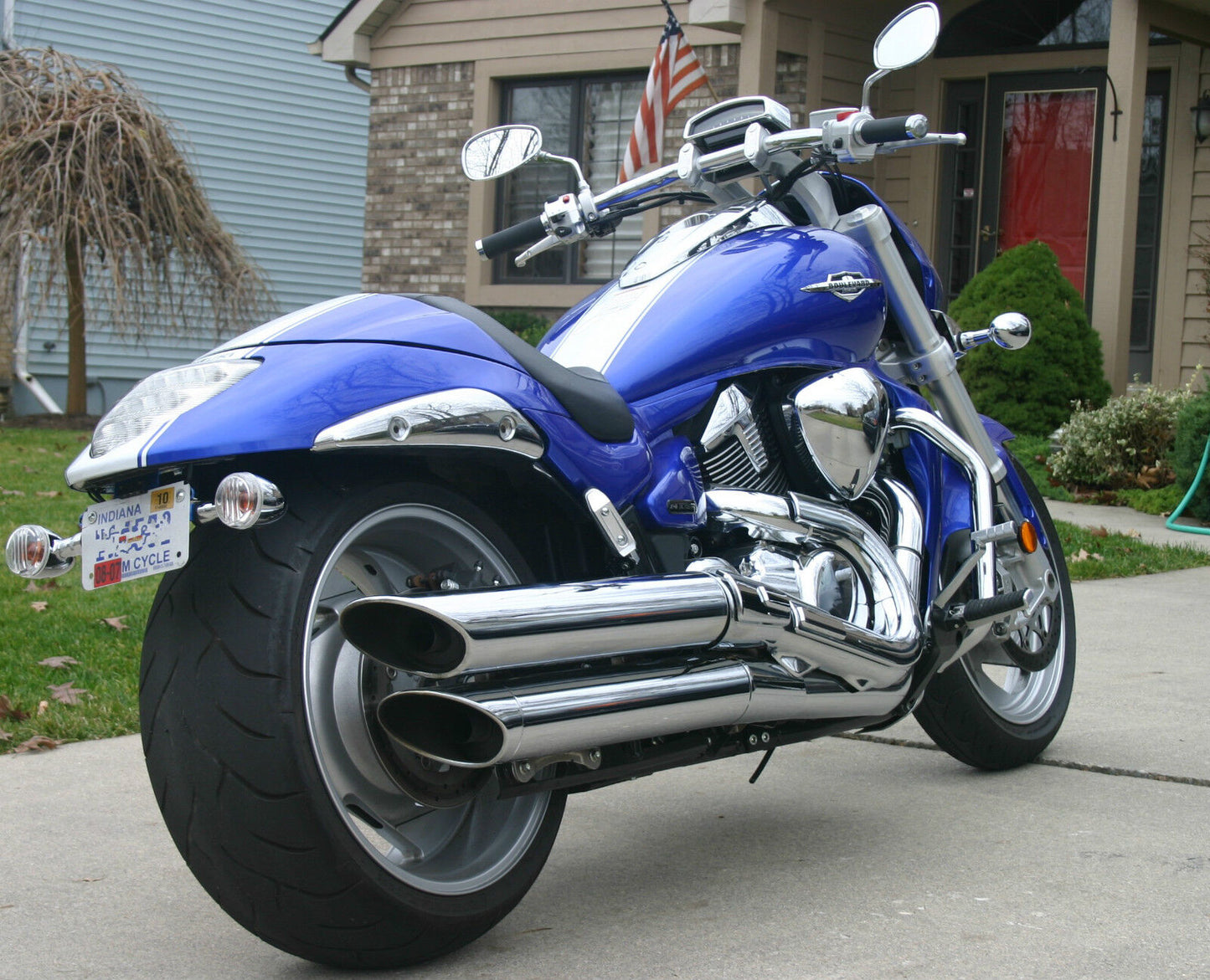 Suzuki M109R M90 M50 LED Fender Eliminator / Tail Tidy / Plate Bracket Boulevard