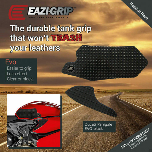 Ducati Panigale - Eazi-Grip Evo Tank Grip Traction Pads 899 959 1199 1299 Black