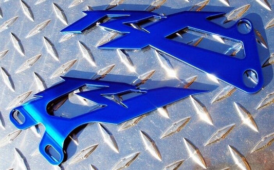 Yamaha 2009 - 2014 R1 Blue Heel Guards / Ankle Plates  2013 2012 2011 2010