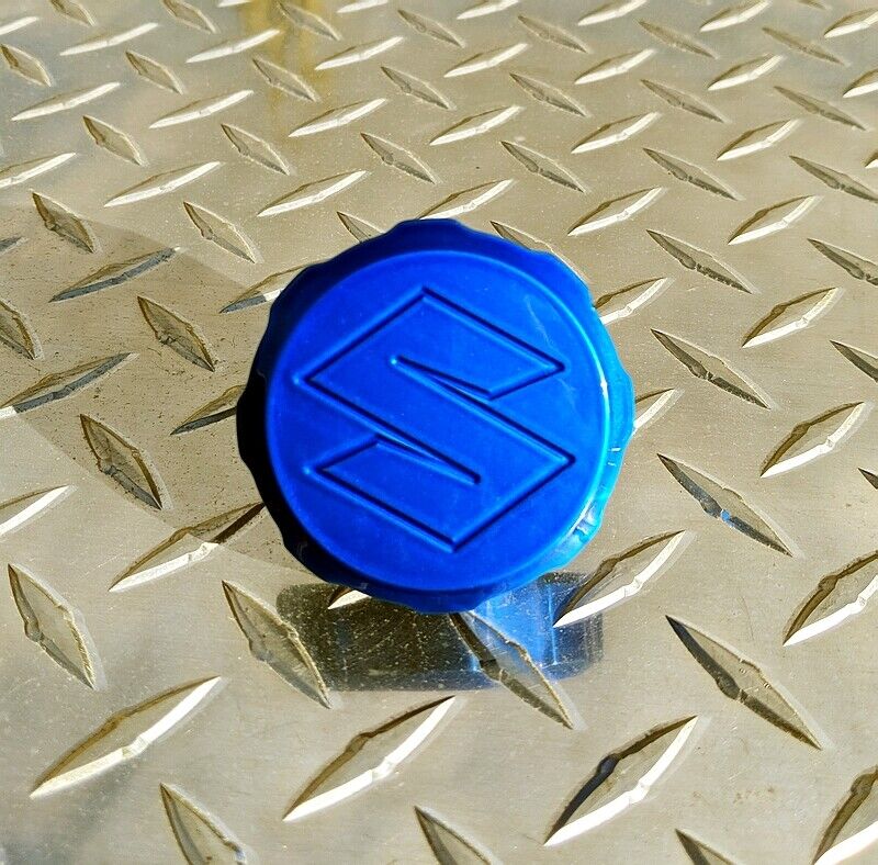 S Logo CANDY Blue Brake Reservoir Cap Suzuk GSXR SV650S SV1000S TL1000S TL1000R