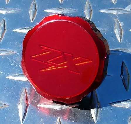 Kawasaki CANDY Red Brake Reservoir Cap ZX6 ZX7 ZX9 ZX10 ZX14 ZX14R ZX10R ZX6R