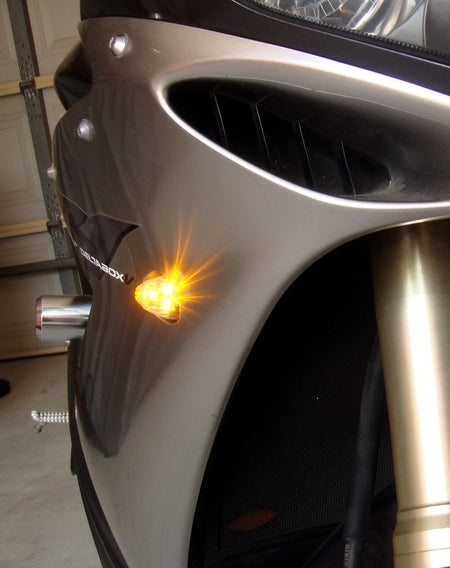 Aero LED Turn Signals R3 FZ6 FZ6R FZ8 FZ1 MT07 MT09 MT10 FZ09 Flush Mount Clear