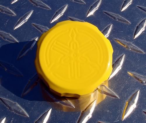 YELLOW Yamaha Logo Front Brake Fluiod Reservoir Cap R1 R6 R7 YZF600