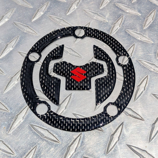 Real Carbon Fuel Gas Cap Pad 2018 + GSX-S1000 GSX-S750 KATANA GSXS GSX-S 1000 GT