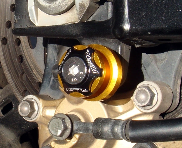 8mm Black Swingarm Spools S1000RR GSXR TLR SV650 SV1000 CBR 600RR 1000RR 675 999