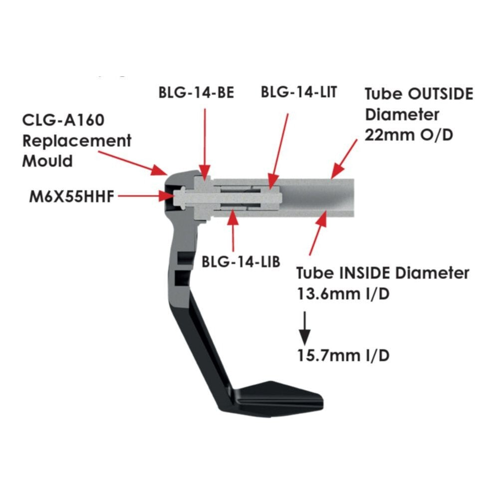 GBRacing Clutch Lever Guard Protector Universal 14mm - 15mm ID Handlebars GB
