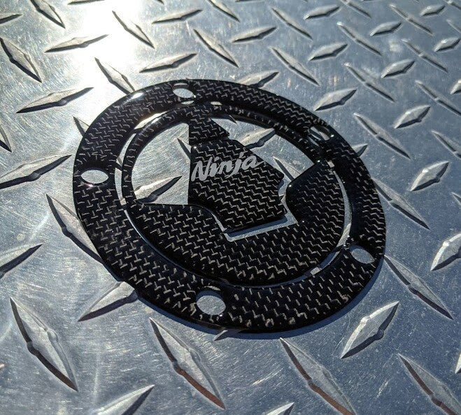 Ninja REAL Carbon Fuel Gas Cap Pad ER6N Ninja 650R ER6 VERSYS 650 1000 VULCAN S