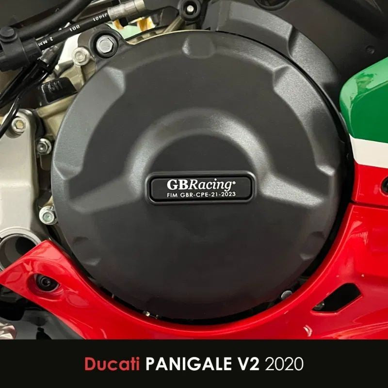 GB Racing 2020 + Ducati Panigale V2 Engine Case Cover Slider / Protector Set