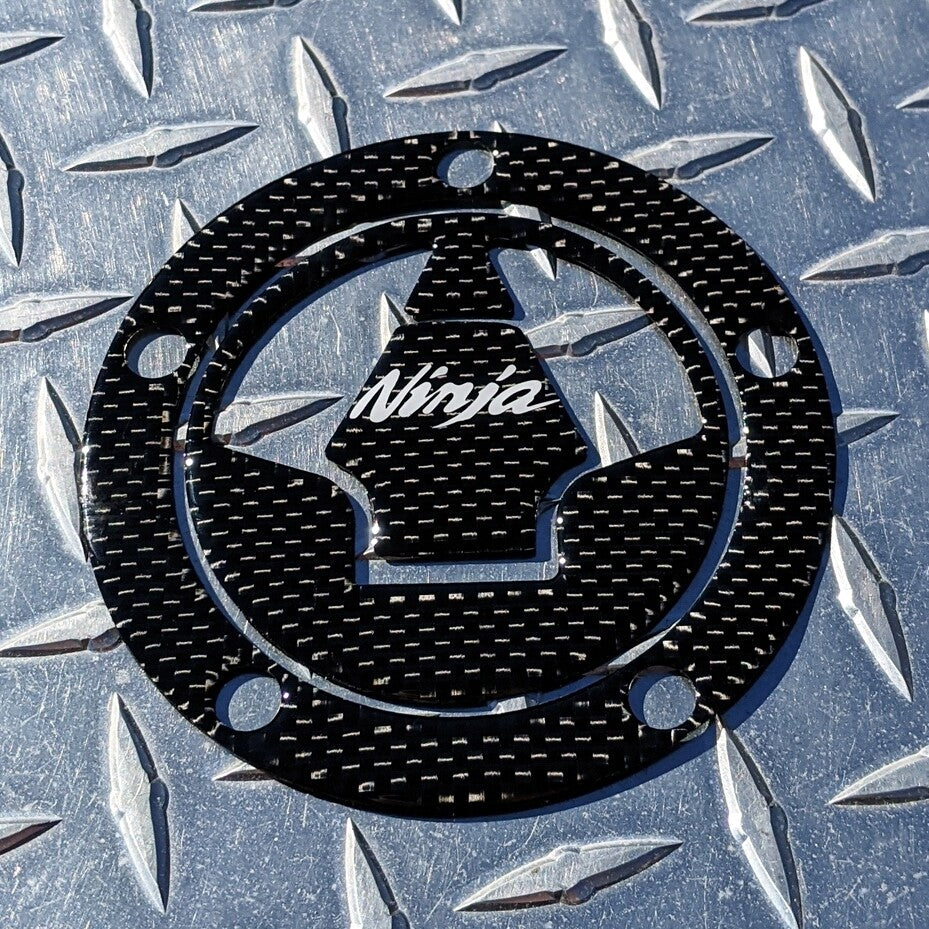 Ninja REAL Carbon Fuel Gas Cap Pad ER6N Ninja 650R ER6 VERSYS 650 1000 VULCAN S