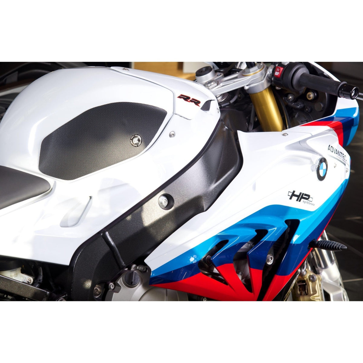 2009 - 2014 BMW S1000RR / HP4 / S1000R - Eazi-Grip PRO Tank Traction Pads  Black