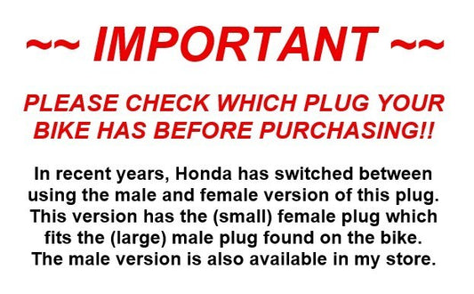 Honda CB500X NX500 CB650F CBR650R CB1000R Accessory Power Plug Cable Connector