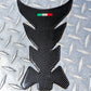 Italian Flag REAL Carbon Fibre Tank Pad For Aprilia Ducati MV Agusta Moto Guzzi