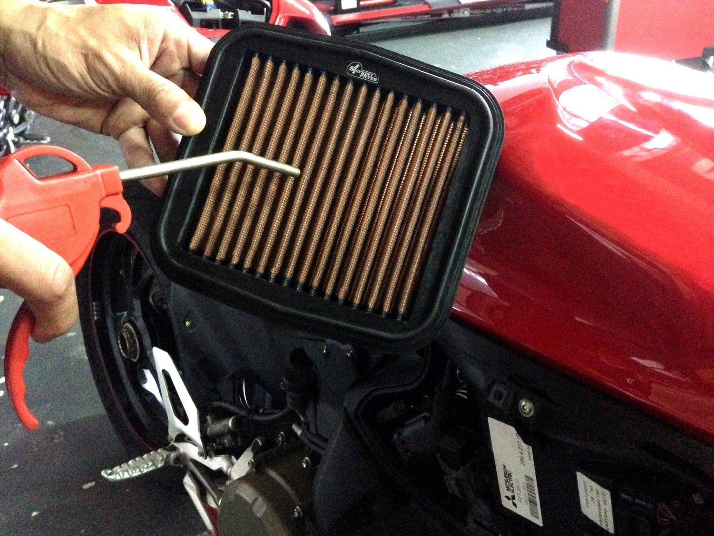 SPRINT P08 Air Filter  2011 + Suzuki GSX-R 600 750 GSXR GSX-R600 GSX-R750 PM122S