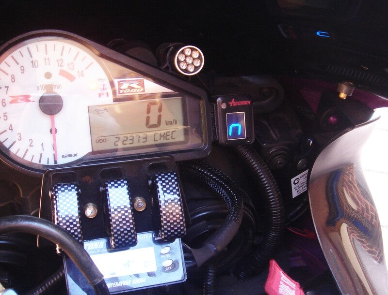 GREEN Raptor LED Shift Light R1 R6 GSXR HAYABUSA GSX1400 ZX10 ZX12 ZX14 CBR VROD