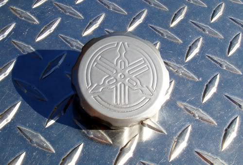 Metallic SILVER Yamaha Front Brake Fluid Reservoir Cap R1 R6 R7 YZF600