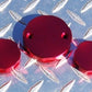 Ducati 748 996 888 1098 1198 ST2 S4R 750SS M900 RED Reservoir Caps - Fits Brembo