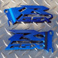 GSX-R Candy BLUE Cut-Out Heel Guards / Plates  GSXR  600  750 1000