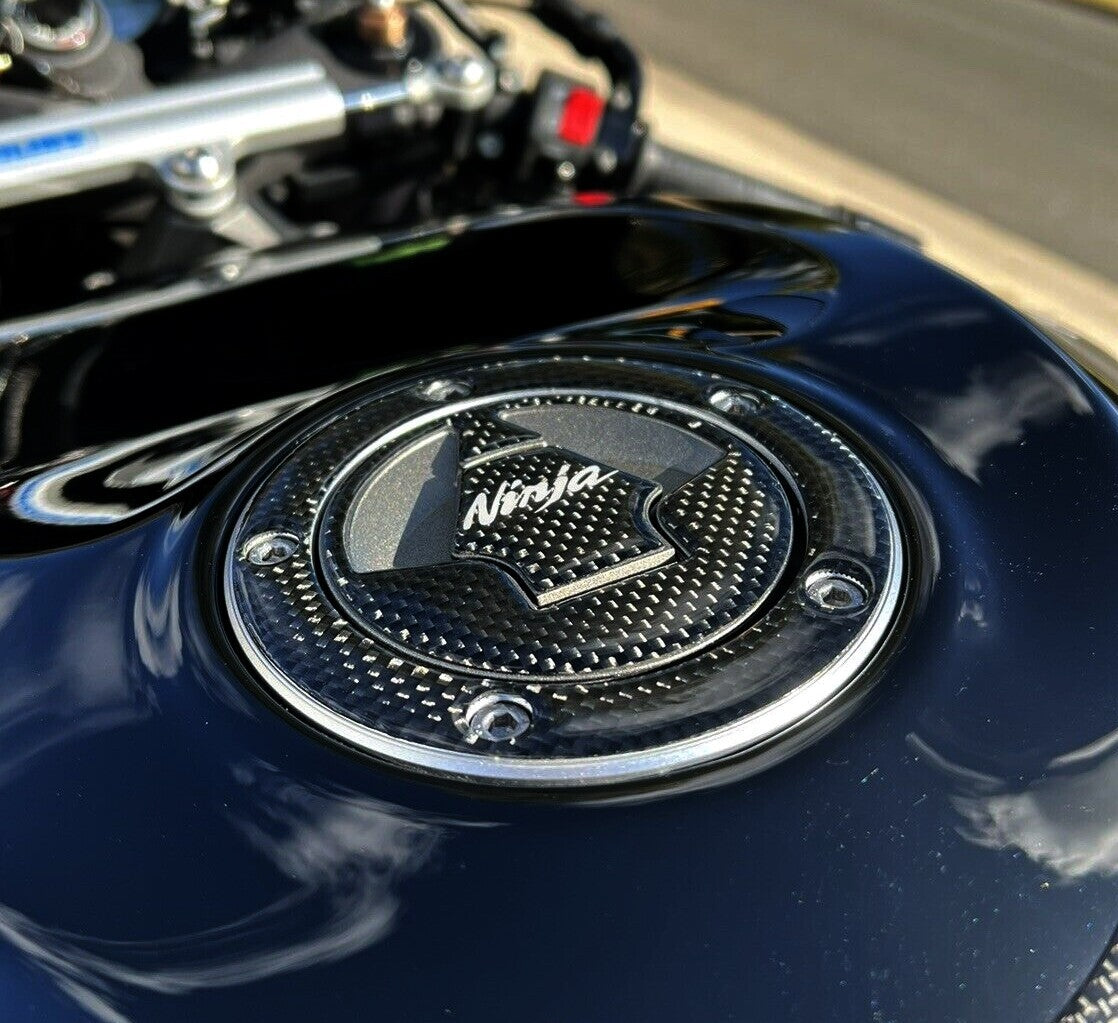 Ninja REAL Carbon Fuel Gas Cap Pad ER6N Ninja 650R ER6 VERSYS 650 1000 VULCAN S
