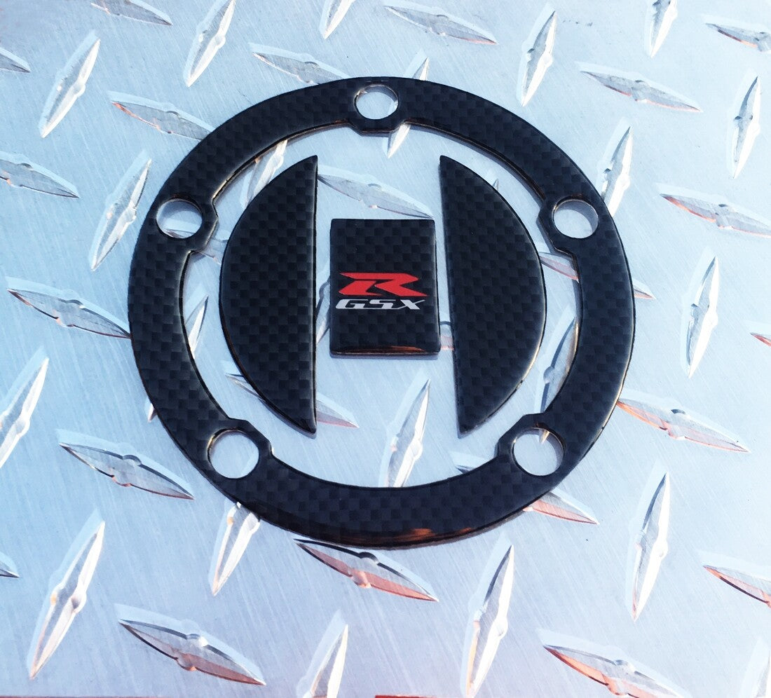 K3 + Suzuki GSX-R1000 Real Carbon Fibre Fuel / Gas Cap Pad / Protector GSXR 1000