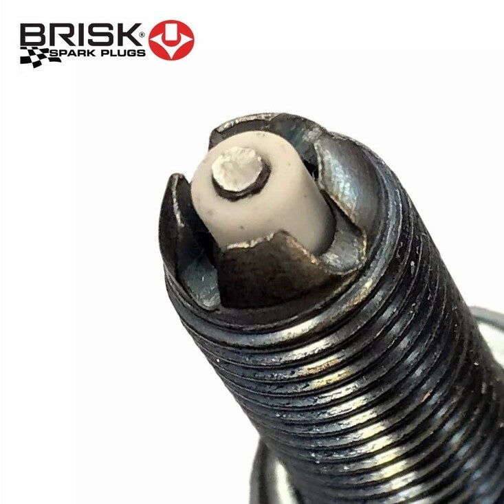 2 x BRISK COR12LGS Spark Plugs For Yamaha R7 MT-07 XSR700 Tenere 700 XMAX 300