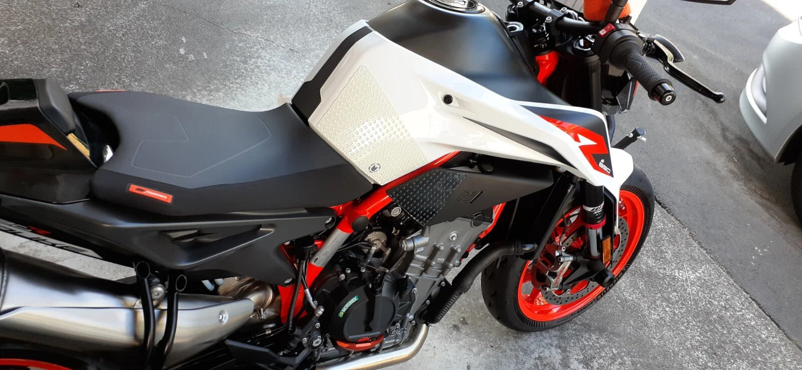 2024 + KTM 990 Duke / R Eazi-Grip Evo Tank Grip Pads - CLEAR
