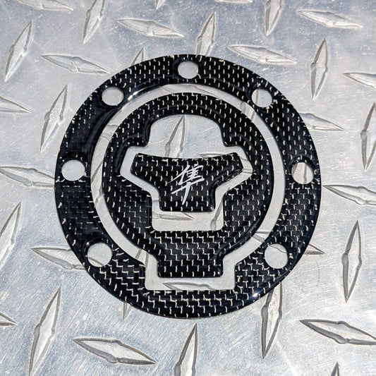 HAYABUSA REAL Carbon Fibre Fuel / Gas Cap Cover Tank Pad GSX1300R Gen. 1