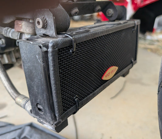 Stainless Oil Cooler Guard - Ducati Monster S2R 1000 & Hypermotard 1100 1100S