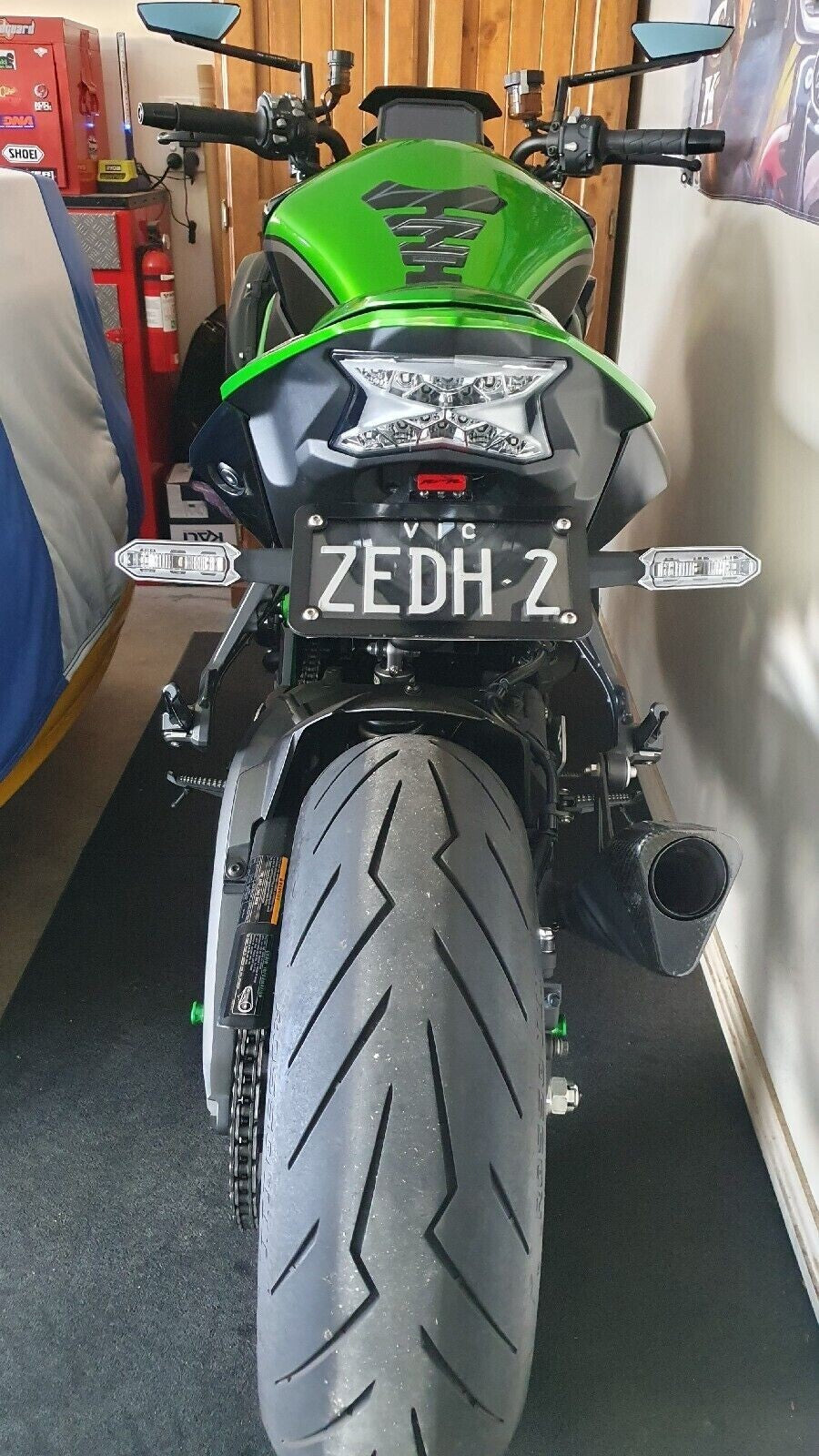 Kawasaki ZH2 LED Fender Eliminator Z H2 Tail Tidy Bracket 2020 - 2025 Z-H2